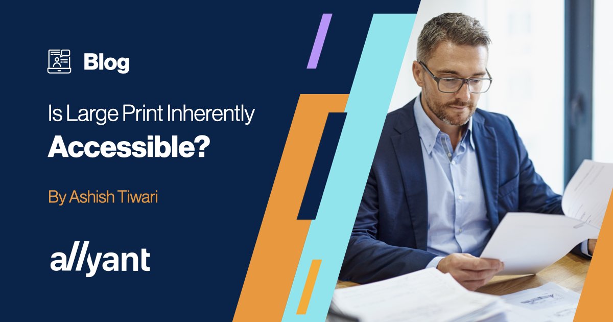 Large Print vs Regular Print: Is Large Print Accessible?
